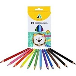 Adel Jumbo Üçgen Boya Kalemi 12 Renk - Adel