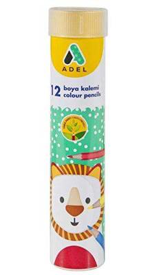 Adel Kuru Boya Kalemi 12 Renk Tüp - 1