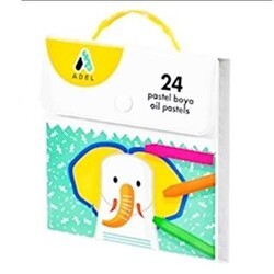 Adel Pastel Boya Çantalı 24 Renk - Adel