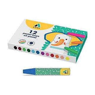Adel Pastel Boya Karton Kutu Köşeli 12`li - 1