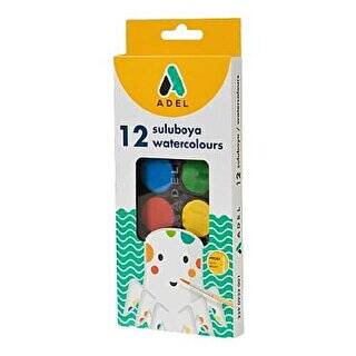 Adel Sulu Boya Büyük Boy 12 Renk - 1