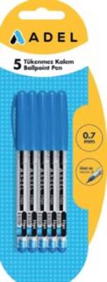 Adel Vega Blister Tükenmez Kalem Mavi 5Li - 1