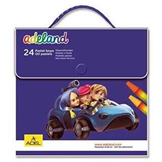 Adeland Çantalı Pastel Boya 24 Renk - 1