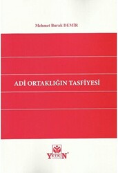 Adi Ortaklığın Tasfiyesi - Yetkin Yayınları