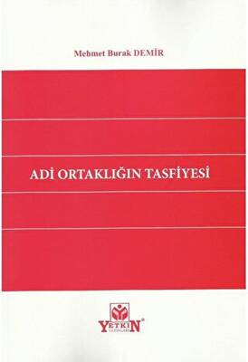 Adi Ortaklığın Tasfiyesi - 1