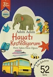 Adım Adım Hayatı Keşfediyorum 3 Yaş - Zeka Geliştiren 52 Soru - Revzen Kitap