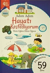 Adım Adım Hayatı Keşfediyorum 4 Yaş - Zeka Geliştiren 59 Soru - Revzen Kitap
