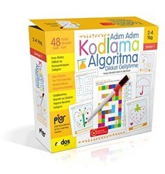 Adım Adım Kodlama Algoritma Dikkat Geliştirme Seviye 1 - Piar Kids