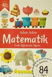 Adım Adım Matematik 4 Yaş - Zeka Geliştiren 84 Soru - Revzen Kitap