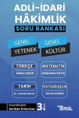 Adli- İdari Hakimlik Genel Yetenek - Genel Kültür Soru Bankası - 1