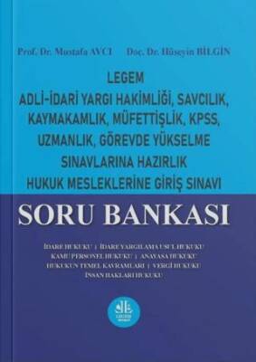 Adli - İdari Yargı Hakimliği, Savcılık, Kaymakamlık, Müfettişlik, KPSS, Uzmanlık, Görevde Yükselme Sınavlarına Hazırlık Hukuk Mesleklerine Giriş Sınavı - 1