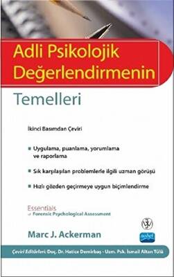 Adli Psikolojik Değerlendirmenin Temelleri - 1