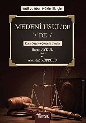 Temsil Kitap Adli ve İdari Hakimlik İçin Medeni Usul’de 7’de 7 - 1
