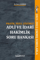 Adli ve İdari Hakimlik Soru Bankası - Platon Hukuk