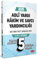 Adli Yargı Hakim ve Savcı Yardımcılığı Adli Yargı - Avukatlık Testi 2.ve 3. Oturum Tamamı Çözümlü 5 - Data Yayınları