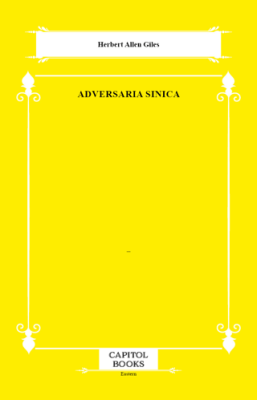 Adversaria Sinica - 1