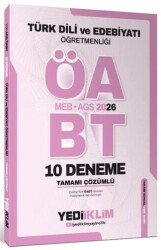 AGS ÖABT Türk Dili Ve Edebiyatı Öğretmenliği Tamamı Çözümlü 10 Deneme Sınavı - Yediiklim Yayınları