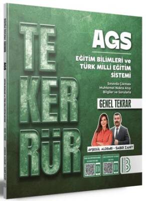 AGS Tekerrür KPSS Eğitim Bilimleri ve Türk Milli Eğitim Sistemi Genel Tekrar - 1