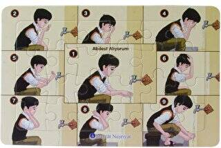 Ahmet Abdest Alıyor 24 Parça Yapboz - 1