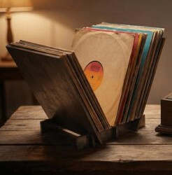 Ahşap Plak Standı - Halk Kitabevi