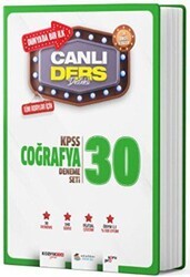 Akademi Denizi Yayıncılık KPSS Coğrafya Canlı Ders Süper 30 Deneme Seti - Akademi Denizi Yayıncılık