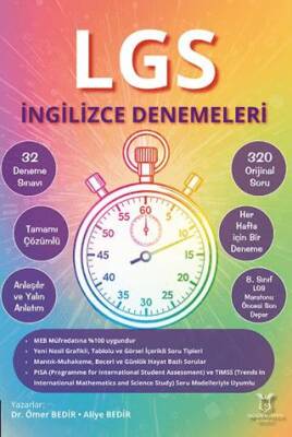 Akademisyen Kitabevi LGS İngilizce Denemeleri - 1