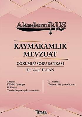 Temsil Kitap Akdemikus Kaymakamlık Mevzuat Çözümlü Soru Bankası - 1