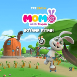 Akıllı Tavşan Momo Boyama Kitabı - Sayda Yayınları