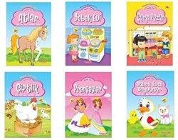 Aktiviteli Boyama Kitabı - Pembe Seti 6 Kitap Takım - Yumurcak Yayınları