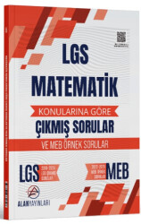 8. Sınıf LGS Matematik Konularına Göre Çıkmış Sorular - Alan Yayınları