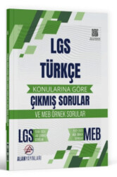 8. Sınıf LGS Türkçe Konularına Göre Çıkmış Sorular - Alan Yayınları