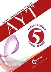 Deha Yayınları Alan Yeterlilik Testi Tamamı Çözümlü 5 Fasikül Deneme - Deha Yayınları