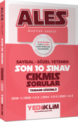 ALES Master Serisi Sayısal Sözel Yetenek Tamamı Çözümlü Son 10 Sınav Çıkmış Sorular 10 Mayıs 2026 ALES - 1 Ekli - Yediiklim Yayınları