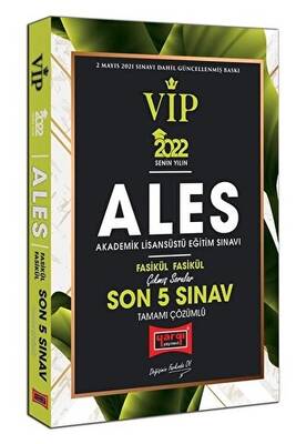 Yargı Yayınevi ALES VIP Tamamı Çözümlü Çıkmış Sorular Fasikül Fasikül Son 5 - 1