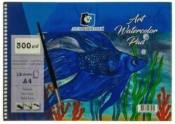 Alex Schoeller A4 300Gr 12Li Spiralli Art Sulu Boya Defteri Alx-3930 - Alex Schoeller