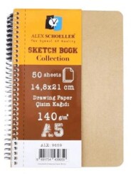 Alex Schoeller A5 140Gr 50 Ypr Sketchbook Collectıon Alx-9659 - Alex Schoeller