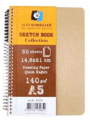 Alex Schoeller A5 140Gr 50 Ypr Sketchbook Collectıon Alx-9659 - 1