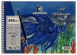 Alex Schoeller A5 300Gr 12Li Spiralli Art Sulu Boya Defteri Alx-3947 - Alex Schoeller