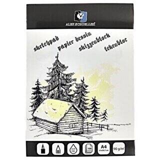 Alex Schoeller Eskiz Blok 90gr A4 100 Yaprak ALX-0275 - 1