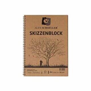 Alex Schoeller Kraft Eskiz Defteri 90gr A4 60 Yaprak Alx-1022 - 1