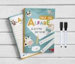 Alfabe Yaz Sil Alıştırma Defterim - Note The Time