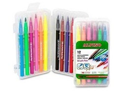 Alpino Fırça Uçlu Keçeli Kalem 12`li - Alpino