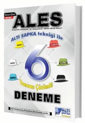 Altı Şapka Yayınları ALES Altı Şapka 6 Çözümlü Deneme - 1