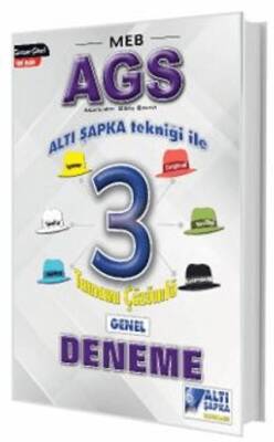 Altı Şapka Yayınları MEB-AGS Altı Şapka 3 Çözümlü Deneme - 1