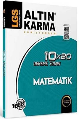 Altın Karma Yayınları - Bayilik Altınkarma LGS 8. Sınıf  Matematik 10x20 Branş Deneme - 1