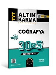 Altın Karma Yayınları Altınkarma TYT Coğrafya 30X5 Deneme Sınavı 2023 - 1