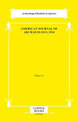 American Journal of Archaeology, 1924 - Capitol Books