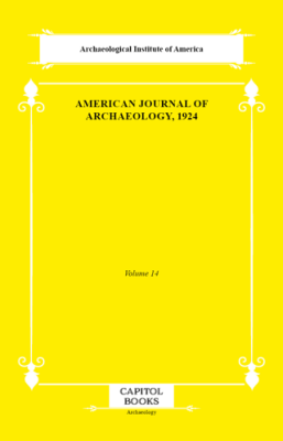 American Journal of Archaeology, 1924 - 1