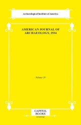 American Journal of Archaeology, 1934 - Capitol Books
