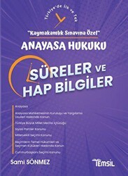 Anayasa Hukuku Süreler ve Hap Bilgiler - Kaymakamlık Sınavına Özel - Temsil Kitap